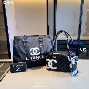 ChanelShopping Bag+Chanel Bowling+ChanelWallet Shopping Bag: 44*33*17 Bowling: 2