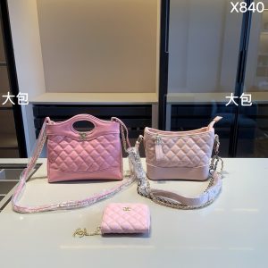 Chanel31bag+ChanelRound Bag+ChanelWallet 31bag：24*19*4 Hobo Bag：20*19 Wallet：11*
