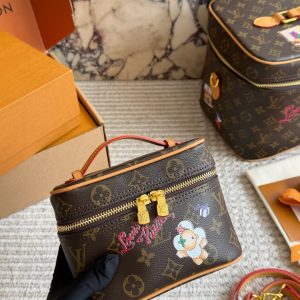 120, 125, lv Cosmetic Bag 16cm 20cm 26cm 30cm with long shoulder strap can be wo