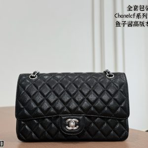 3 colors, full set of packaging, high version ChanelCaviarcf series rhombus bag