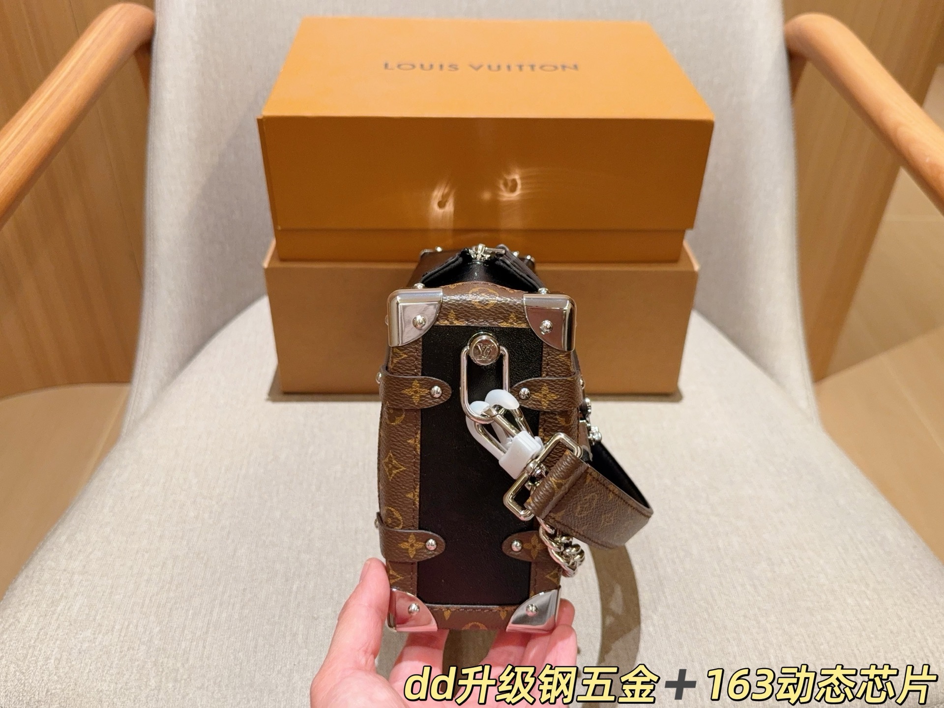 Upgraded steel hardware 163 dynamic chip LvLouis Vuitton Gu Ailing same trunk sh - Image 5