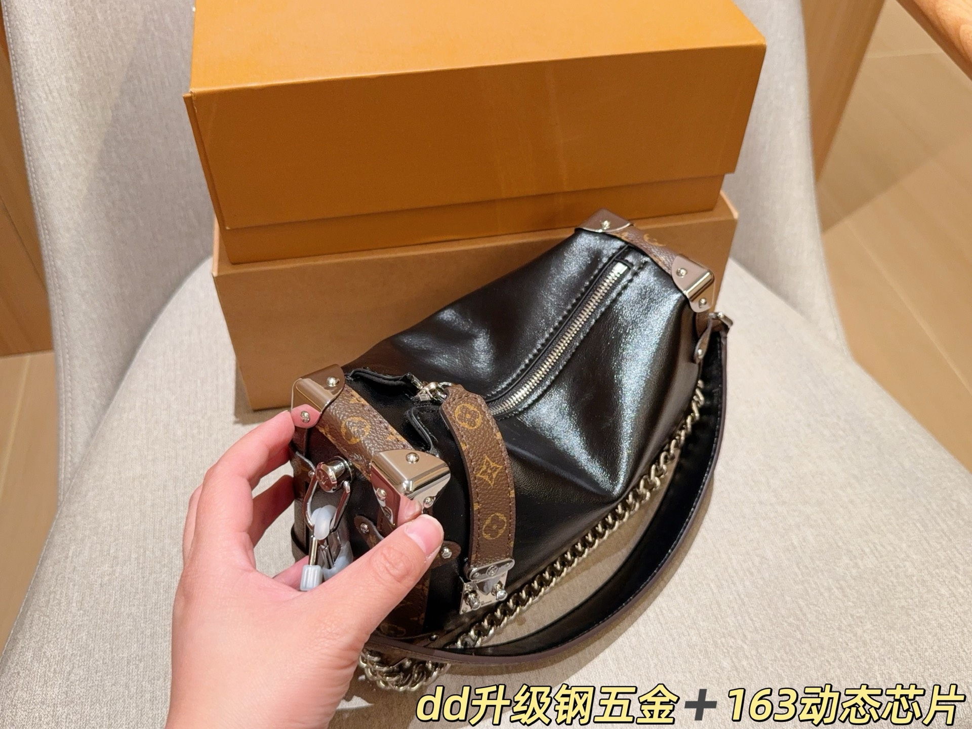 Upgraded steel hardware 163 dynamic chip LvLouis Vuitton Gu Ailing same trunk sh - Image 7