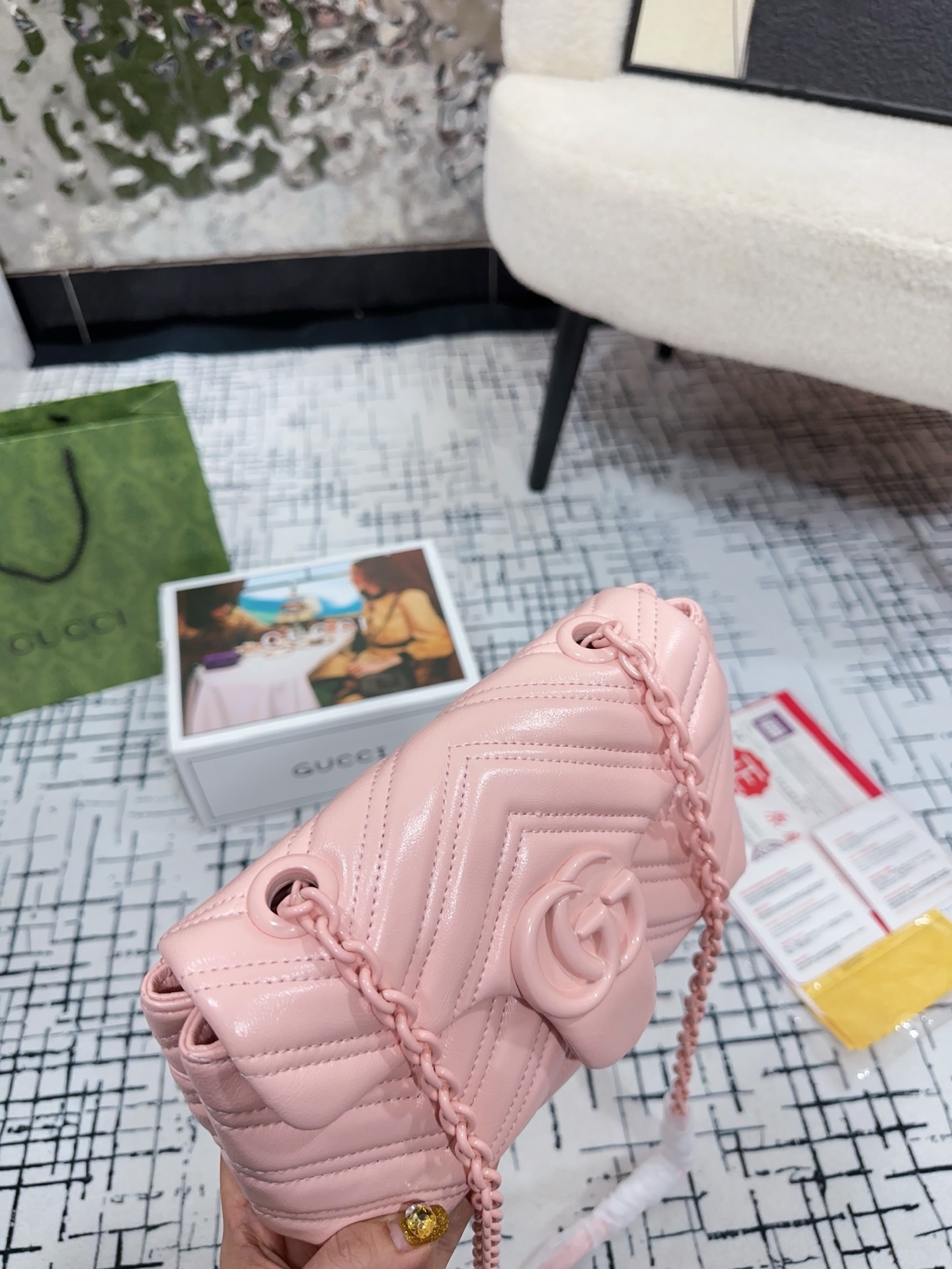 QueenXuan new product launch Mini size with folding box size 20*13 Gucci Mormont - Image 3