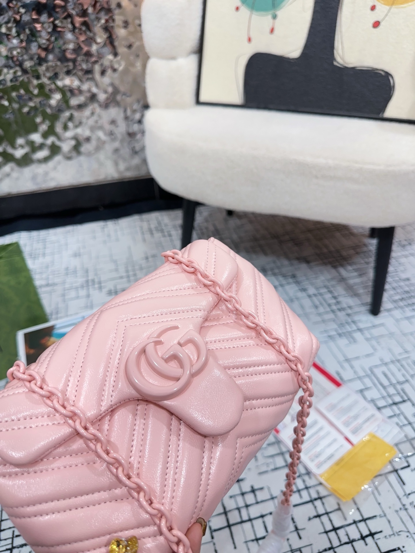 QueenXuan new product launch Mini size with folding box size 20*13 Gucci Mormont - Image 4