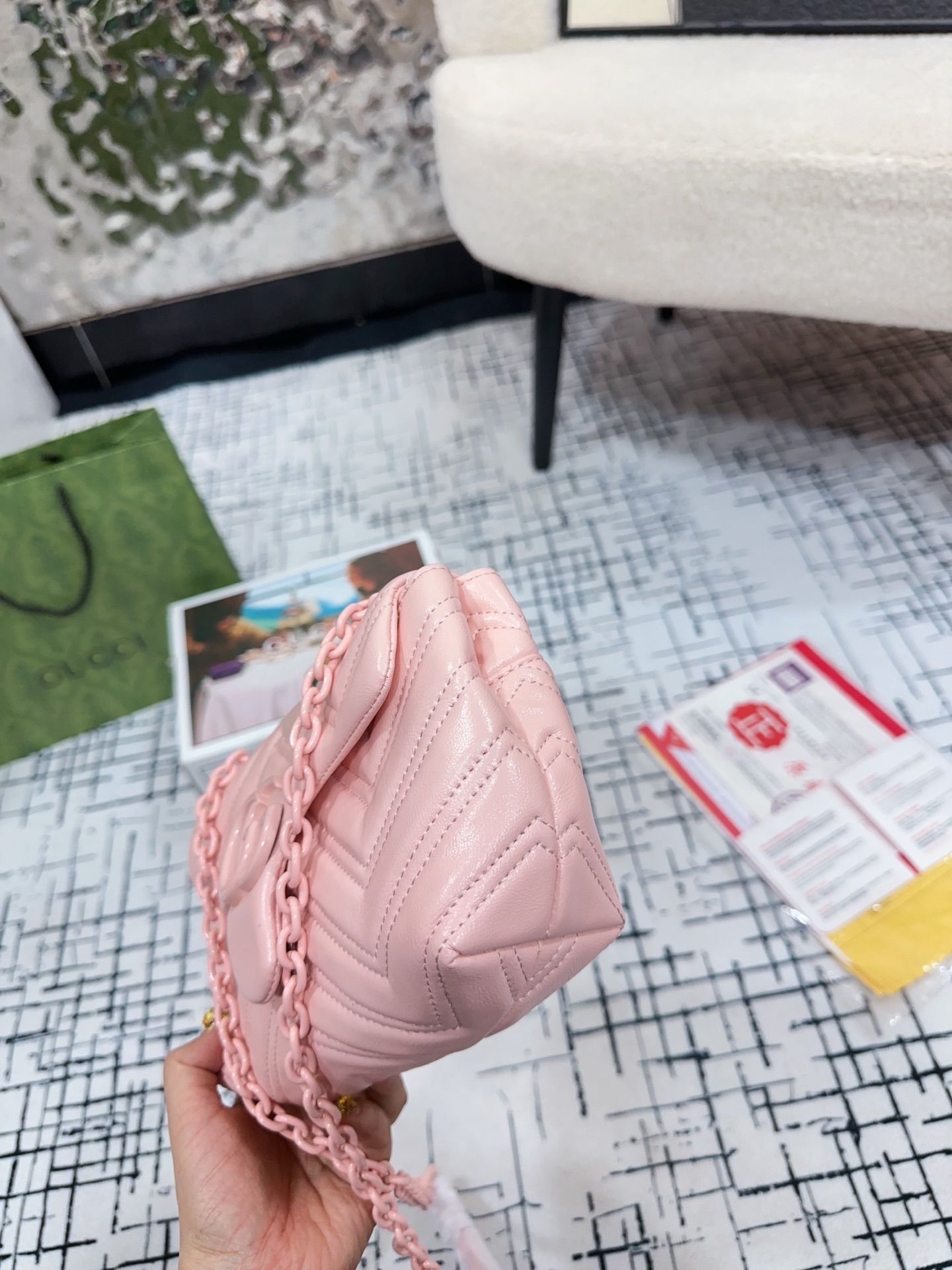 QueenXuan new product launch Mini size with folding box size 20*13 Gucci Mormont - Image 5