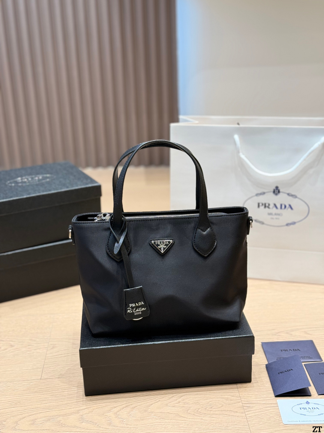. Prada Nylon Handbag Prada’s classic nylon Handbag is made of iconic parachute - Image 7