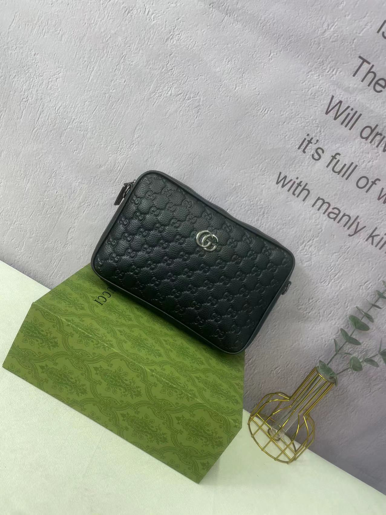 Special price Cowhide folding box, GUCCIGucci Cowhide handbag cross-body Camera