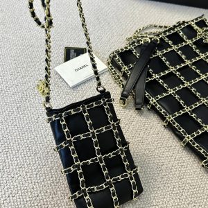 Chanel chain mobile phone bag, small diamond Chanel/Chanel chain Crossbody Bag,
