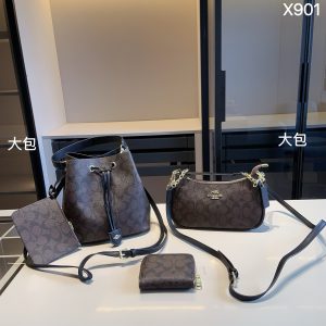 CoachBucket Bag+CoachUnderarm Bag+CoachWallet Bucket Bag: 22*22*13 Small bag 15*