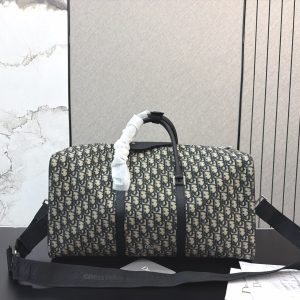 DIOR Dior Lingot Jacquard Embroidery Denim Travel Bag Airport Bag Handbag Origin