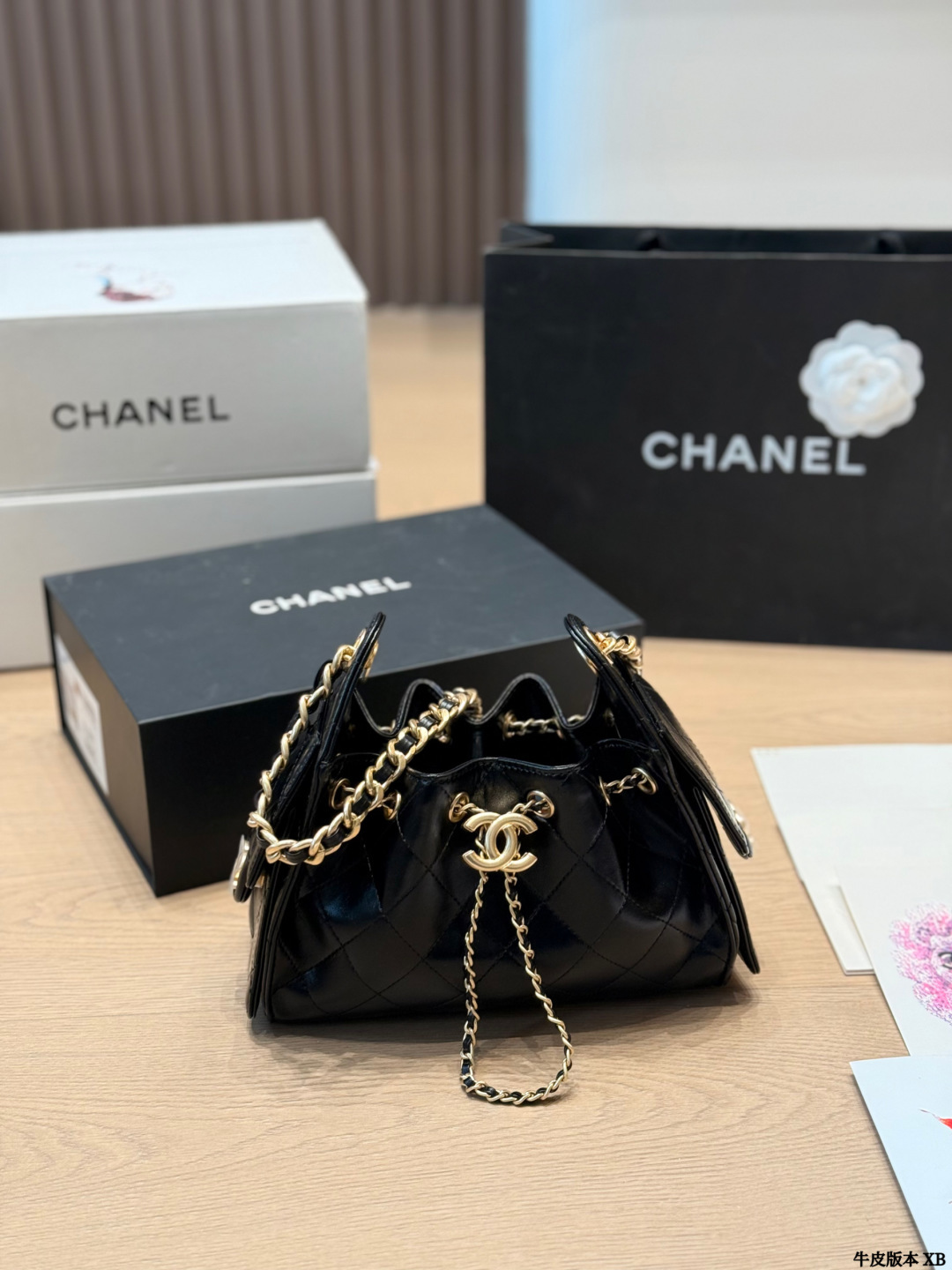 Cowhide version Chanel 25s CowhidehoboHobo Bag Chanel Chanel CowhideEmbroiderySh - Image 2