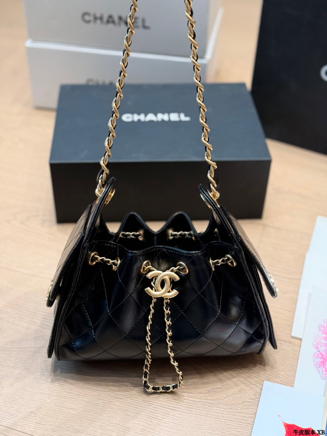 Cowhide version Chanel 25s CowhidehoboHobo Bag Chanel Chanel CowhideEmbroiderySh - Image 3