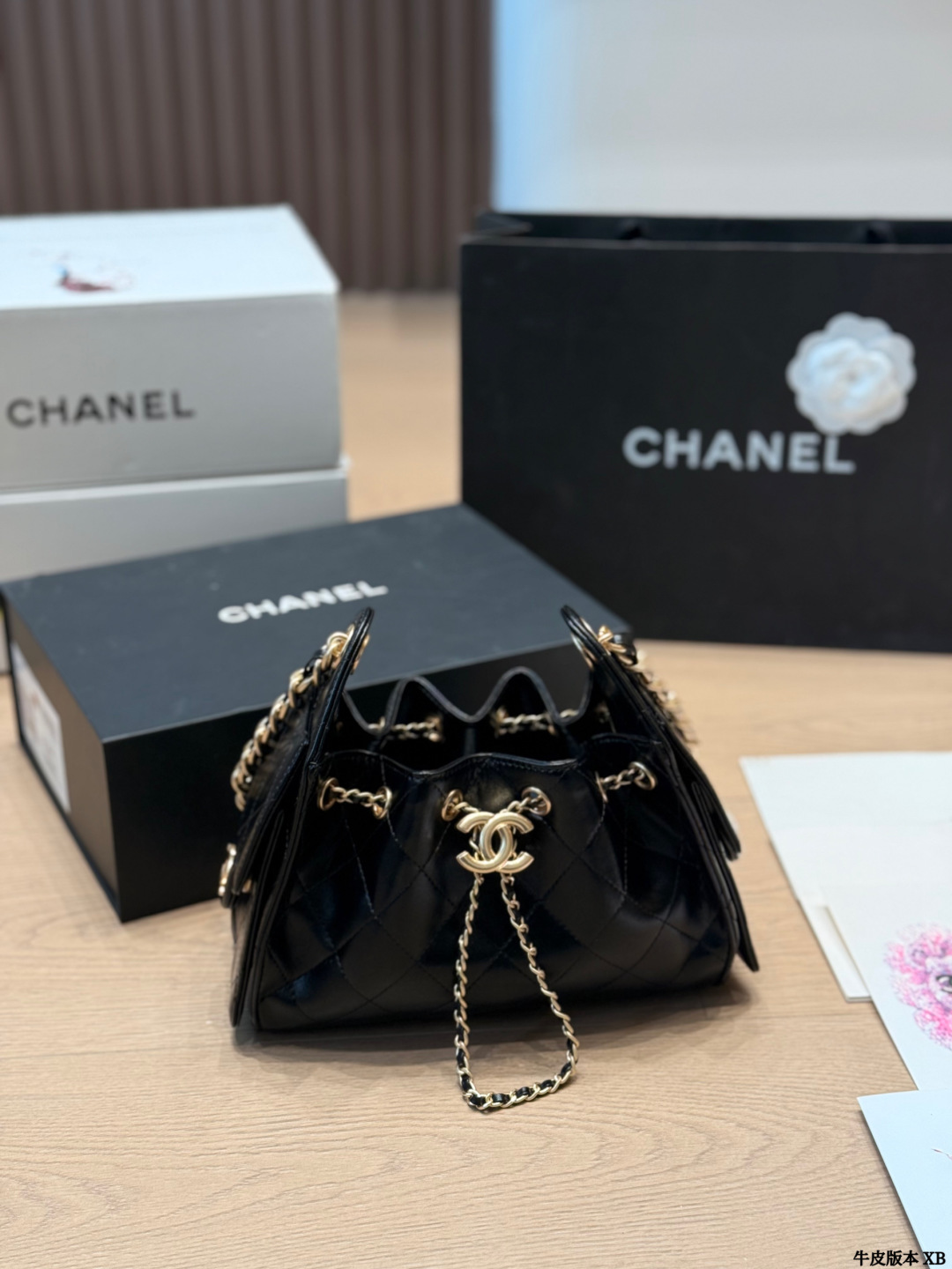 Cowhide version Chanel 25s CowhidehoboHobo Bag Chanel Chanel CowhideEmbroiderySh - Image 4