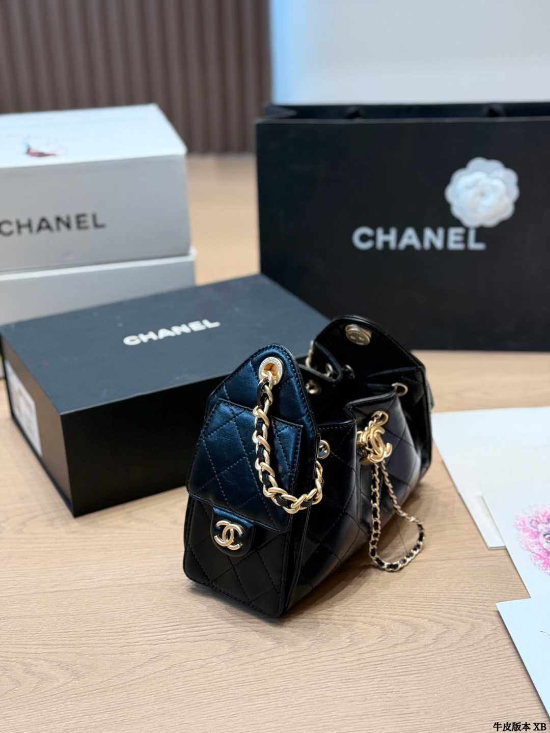 Cowhide version Chanel 25s CowhidehoboHobo Bag Chanel Chanel CowhideEmbroiderySh - Image 5