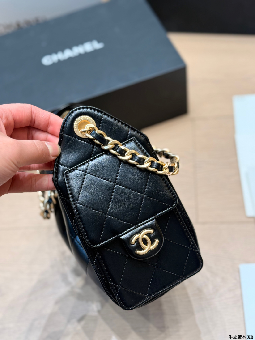 Cowhide version Chanel 25s CowhidehoboHobo Bag Chanel Chanel CowhideEmbroiderySh - Image 8