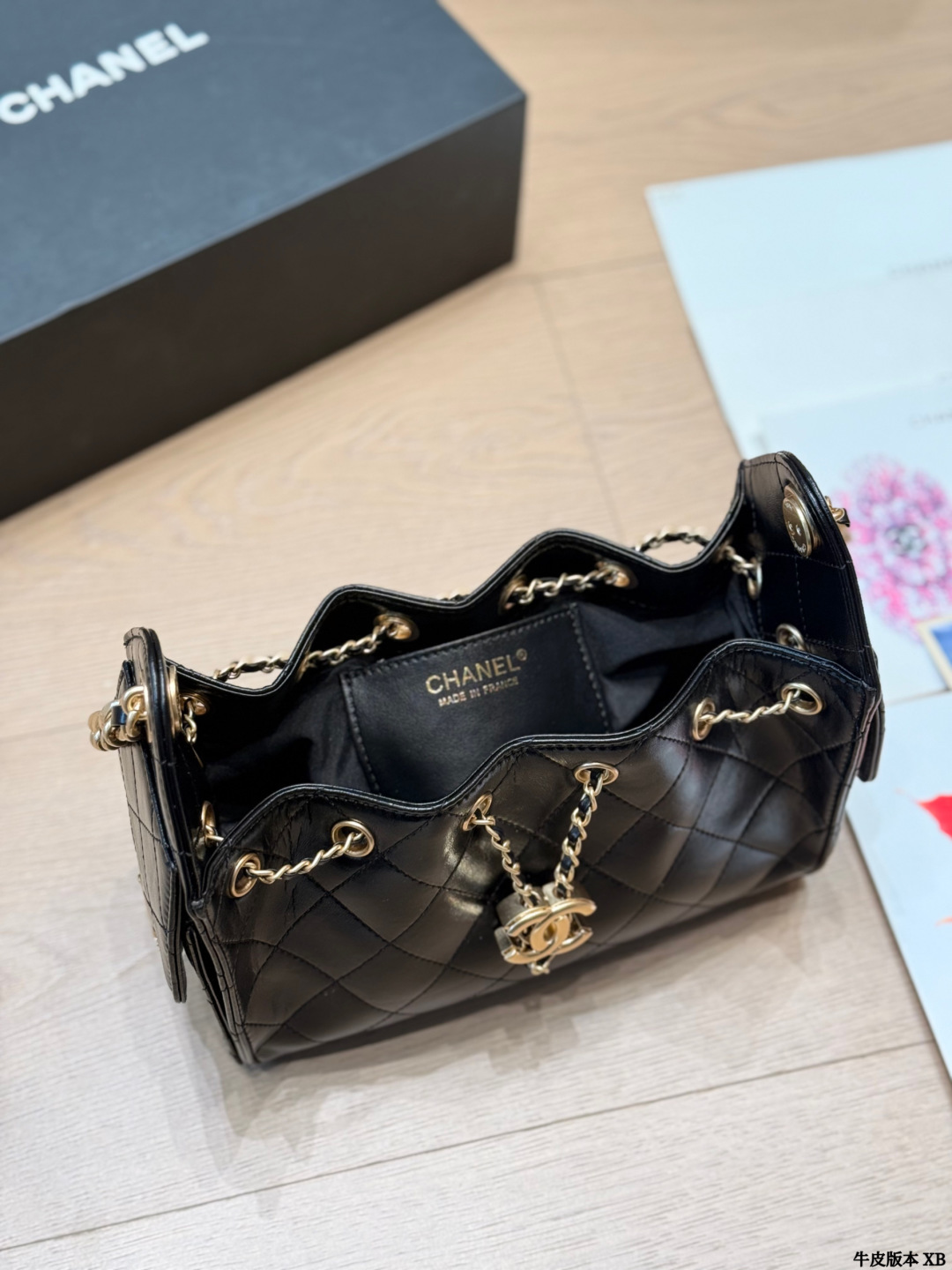 Cowhide version Chanel 25s CowhidehoboHobo Bag Chanel Chanel CowhideEmbroiderySh - Image 9