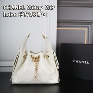 Complete gift box CHANELChanel 25Bag 25P hobo Drawstring Bucket Bag Underarm Bag