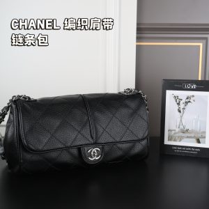 CHANEL Chanel Woven Shoulder Strap Chain Bag Baguette Underarm Bag Airport Bag M