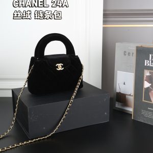 Complete set of gift boxes CHANELChanel 24A Velvet Kelly Bag Chain Bag One-shoul