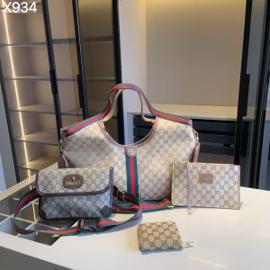 GUCCIShopping Bag+GUCCIWaist Bag+G Home Wallet Shopping Bag: 35*27*12 small bag