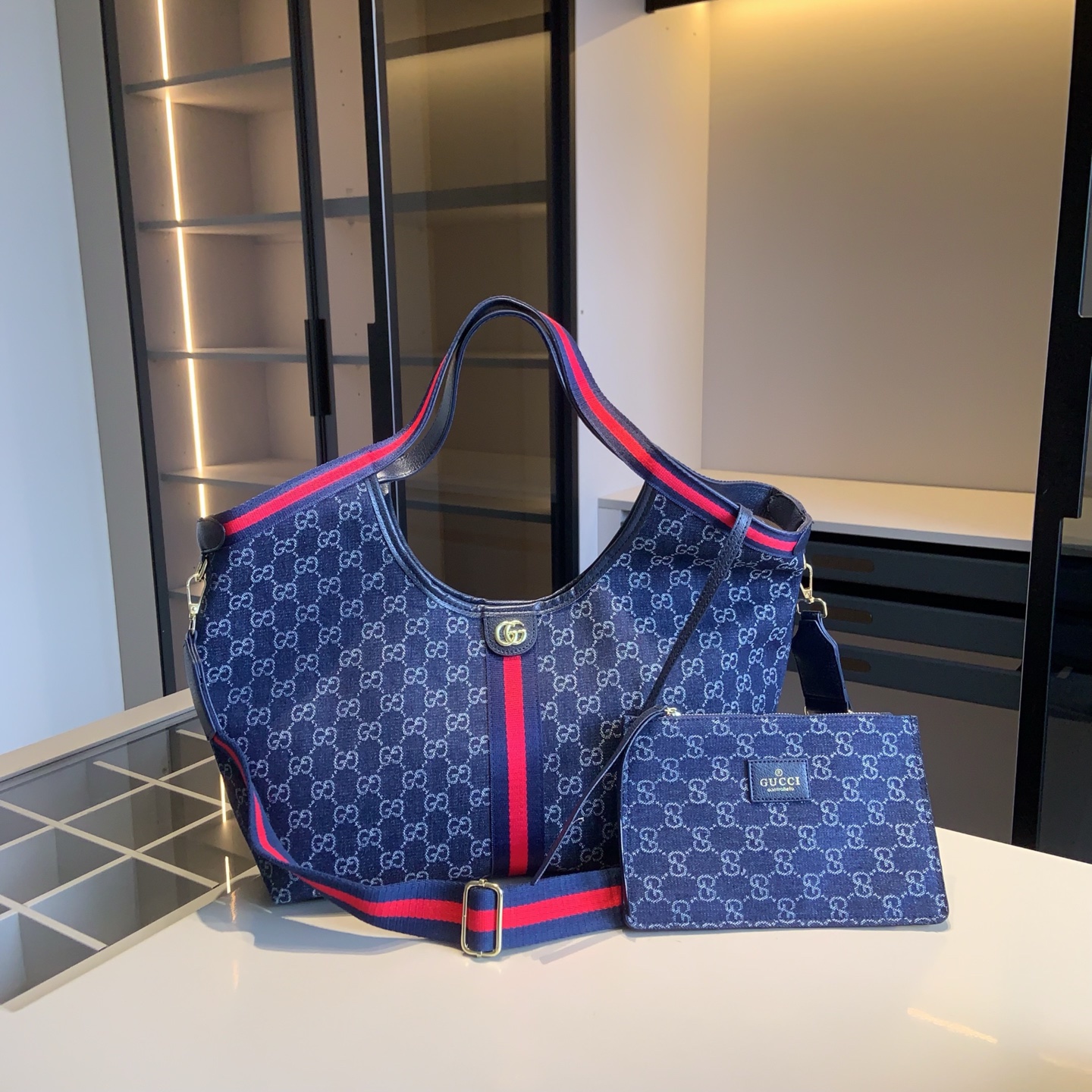 GUCCIShopping Bag+GUCCIChain Bag++G Wallet Shopping Bag: 35*27*12 small bag 23*1 - Image 2