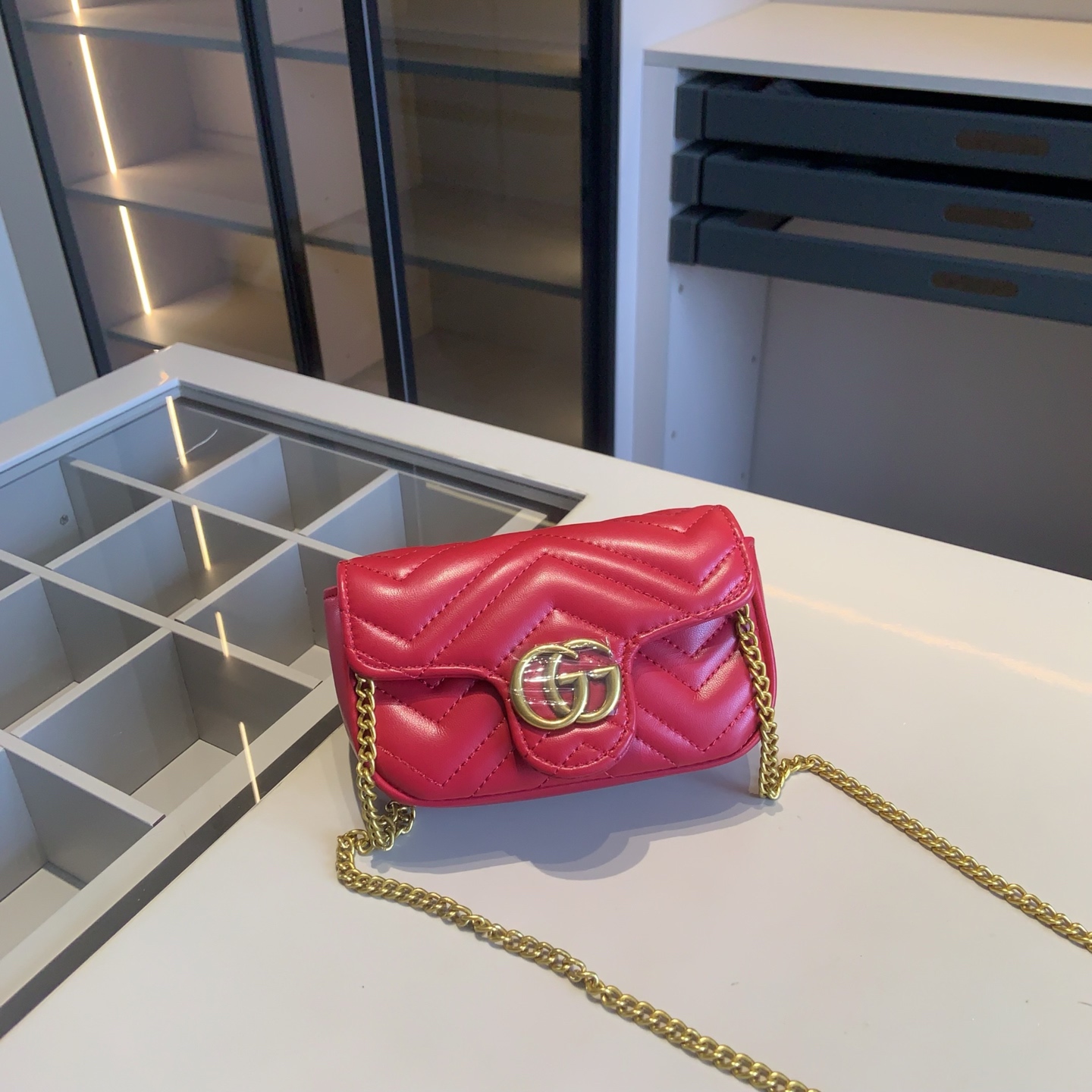 GUCCIShopping Bag+GUCCIChain Bag++G Wallet Shopping Bag: 35*27*12 small bag 23*1 - Image 5