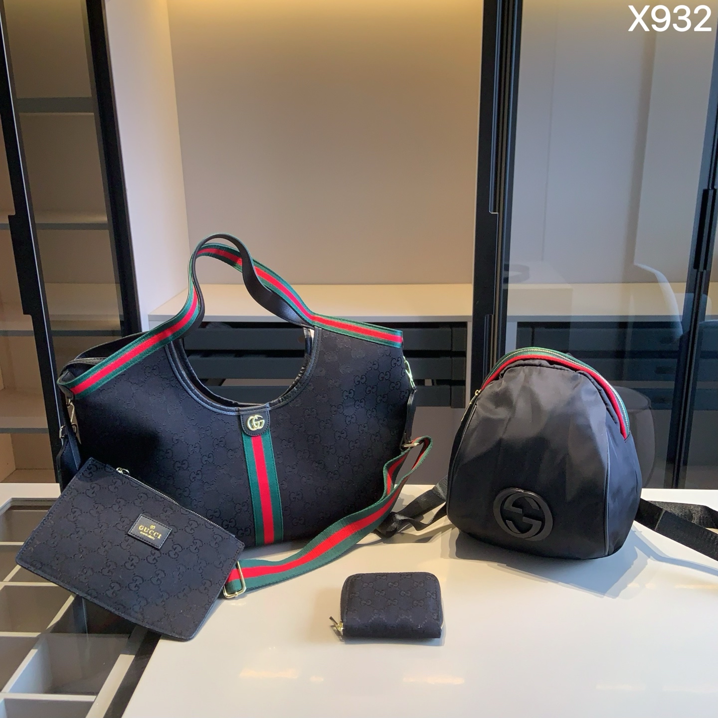 GUCCIShopping Bag+GUCCIBackpack+G Home Wallet Shopping Bag: 35*27*12 small bag 2
