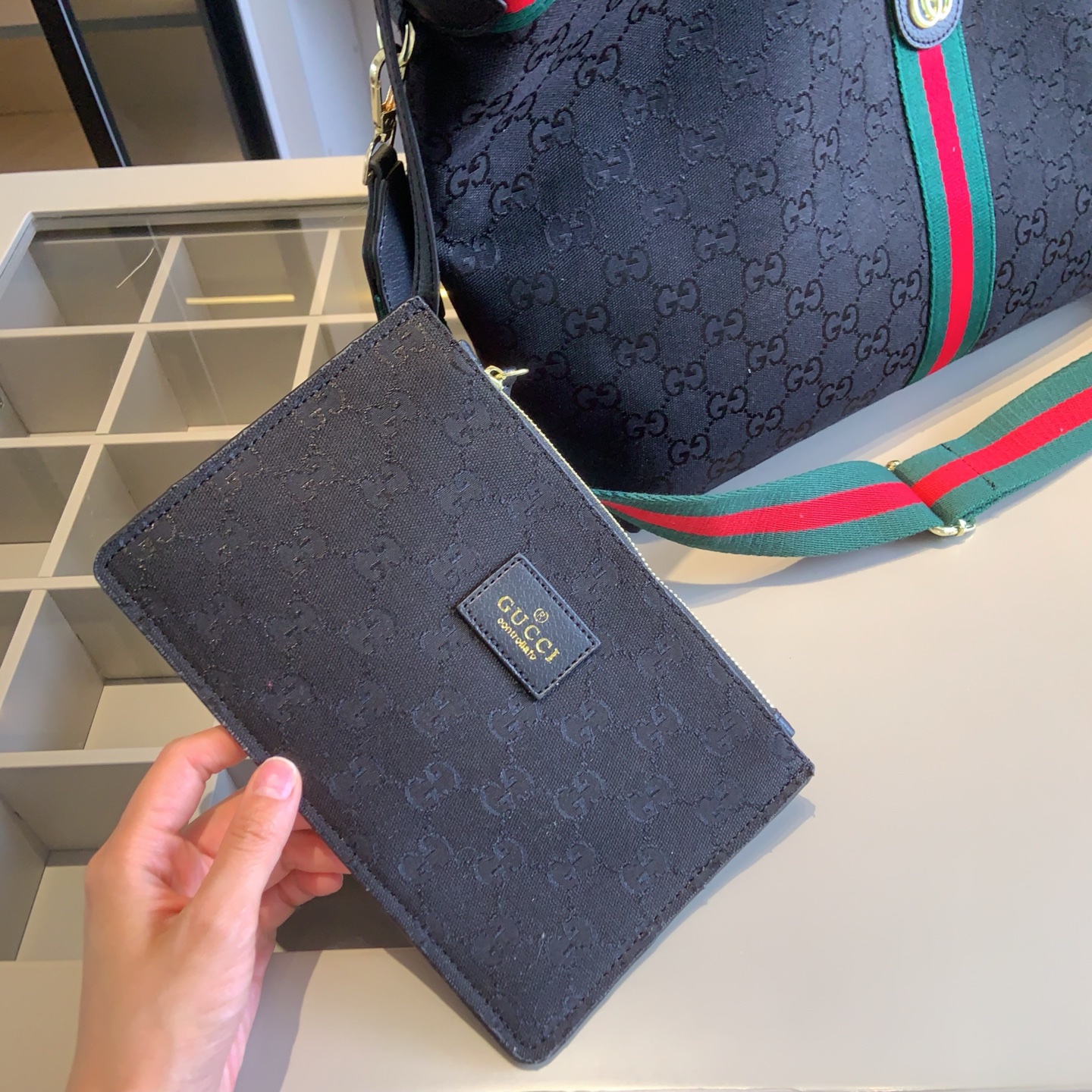 GUCCIShopping Bag+GUCCIBackpack+G Home Wallet Shopping Bag: 35*27*12 small bag 2 - Image 3