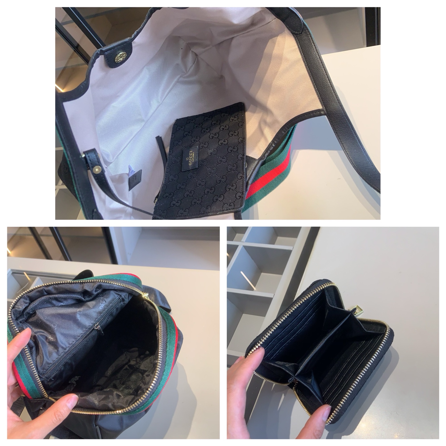 GUCCIShopping Bag+GUCCIBackpack+G Home Wallet Shopping Bag: 35*27*12 small bag 2 - Image 9