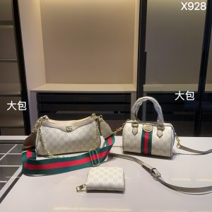GUCCIPillow Bag+GUCCICrossbody Bag+G Wallet Pillow Bag: 18*12*10 Crossbody Bag: