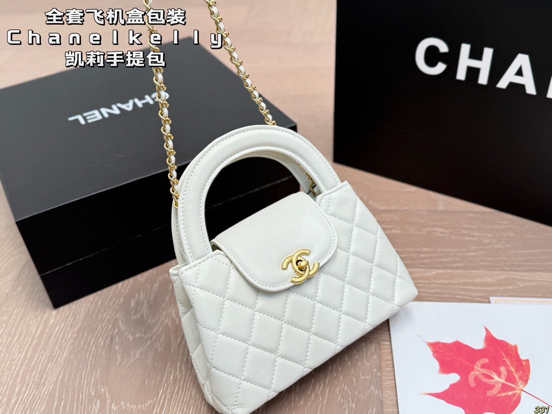 Full set of airplane box packaging ChanelChanelkelly Kelly Handbag Fashion is a - Image 2