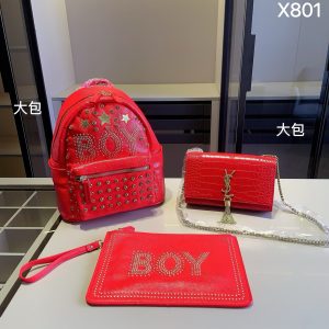 Saint LaurentChain Bag+BOYBackpack+BOY Handbag Chain Bag: 22*14*4 Backpack: 28*3