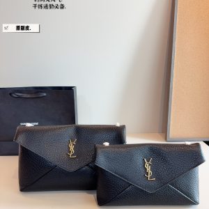 . Pure leather Saint Laurent YSL woc Chain Bag. LouLou Envelope Bag is a classic