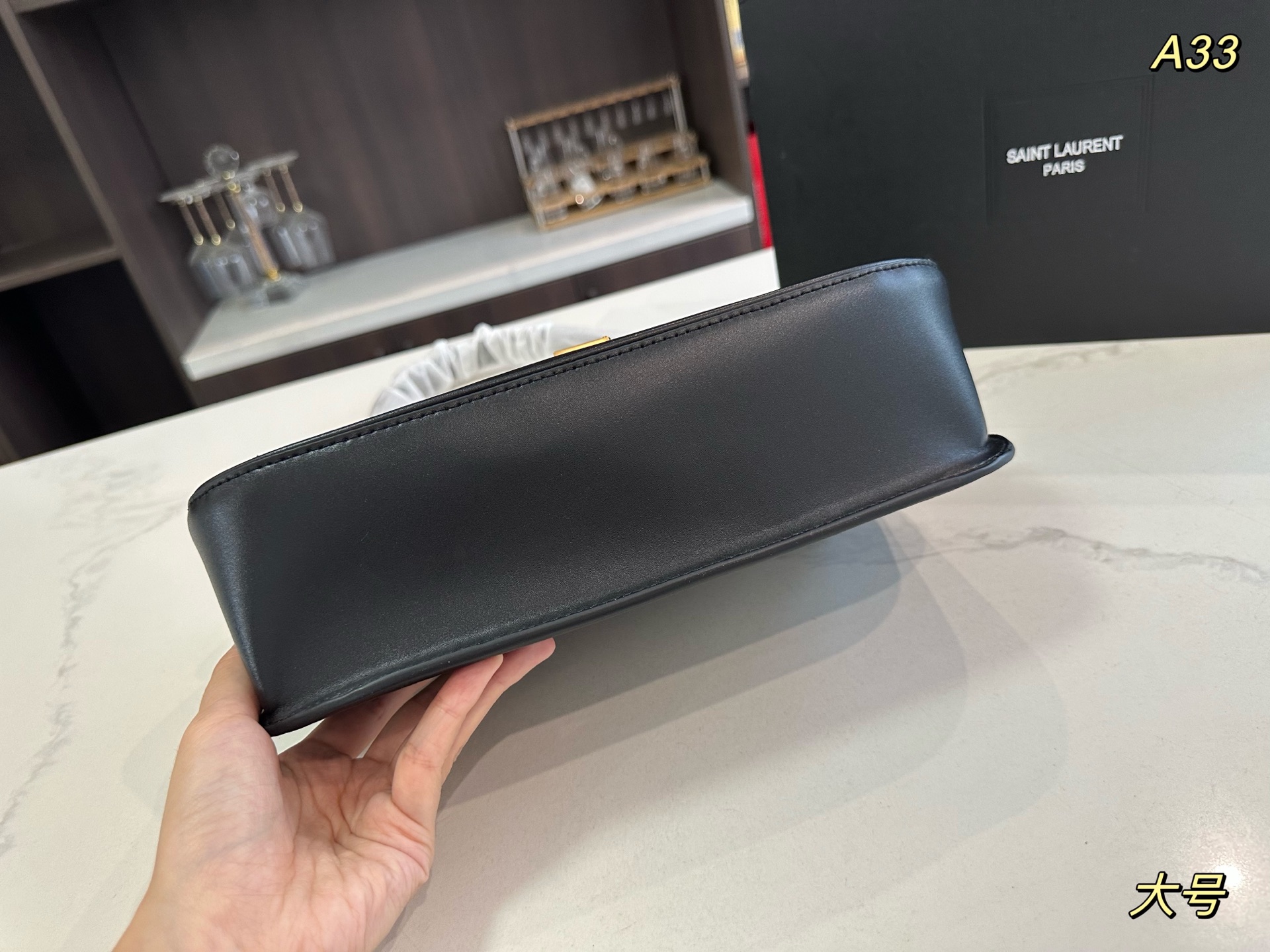 . Folding box size: 24cm/30cm Saint Laurent YSL solferino bag New tofu bag is he - Image 7